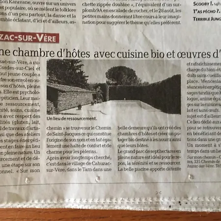 Sur Mon Chemin D'hotes לינה וארוחת בוקר